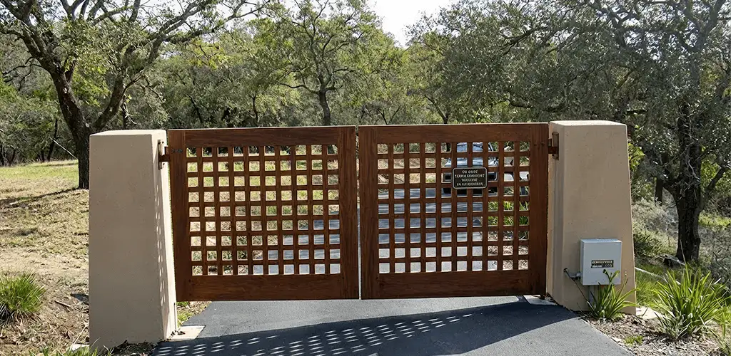 Driveway gate installation for a residential property in Marietta, GA